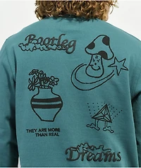 Globe Bootleg Dreams Teal Crewneck Sweatshirt