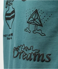 Globe Bootleg Dreams Teal Crewneck Sweatshirt