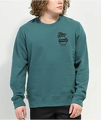 Globe Bootleg Dreams Teal Crewneck Sweatshirt