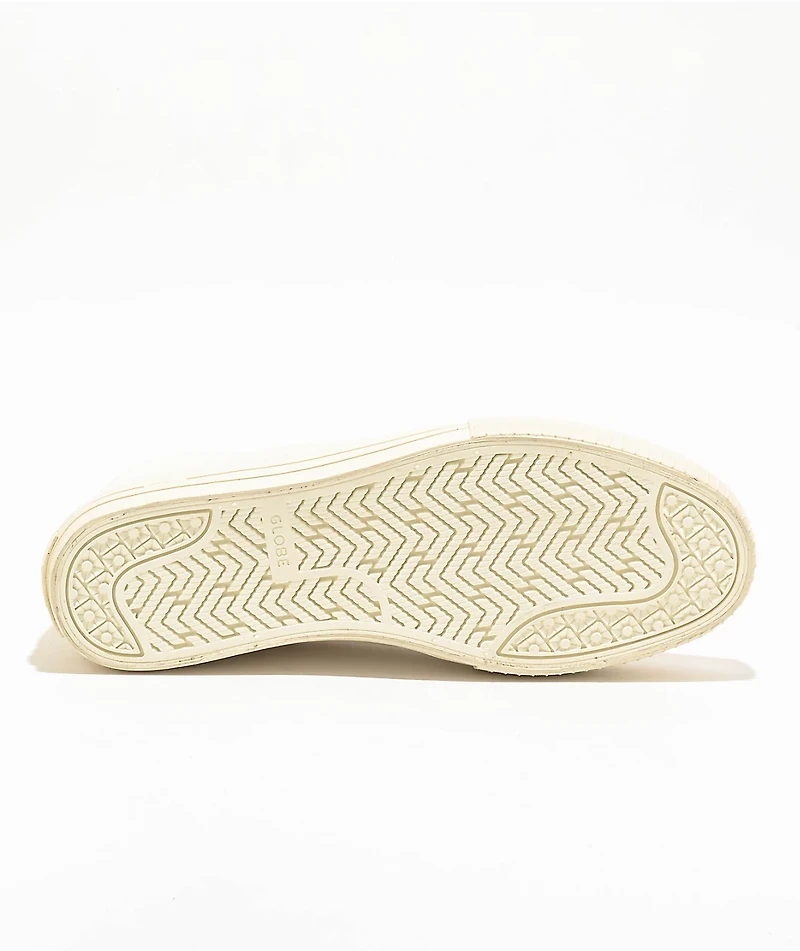 Globe Gilette Mid Cream & Black Skate Shoes