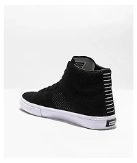 Globe LA Knit Black & White High Top Skate Shoes