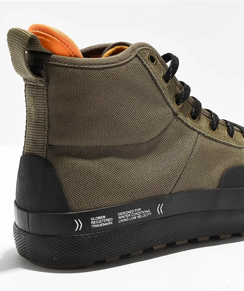 Globe Los Angered II Winter Olive & Black High Top Shoes