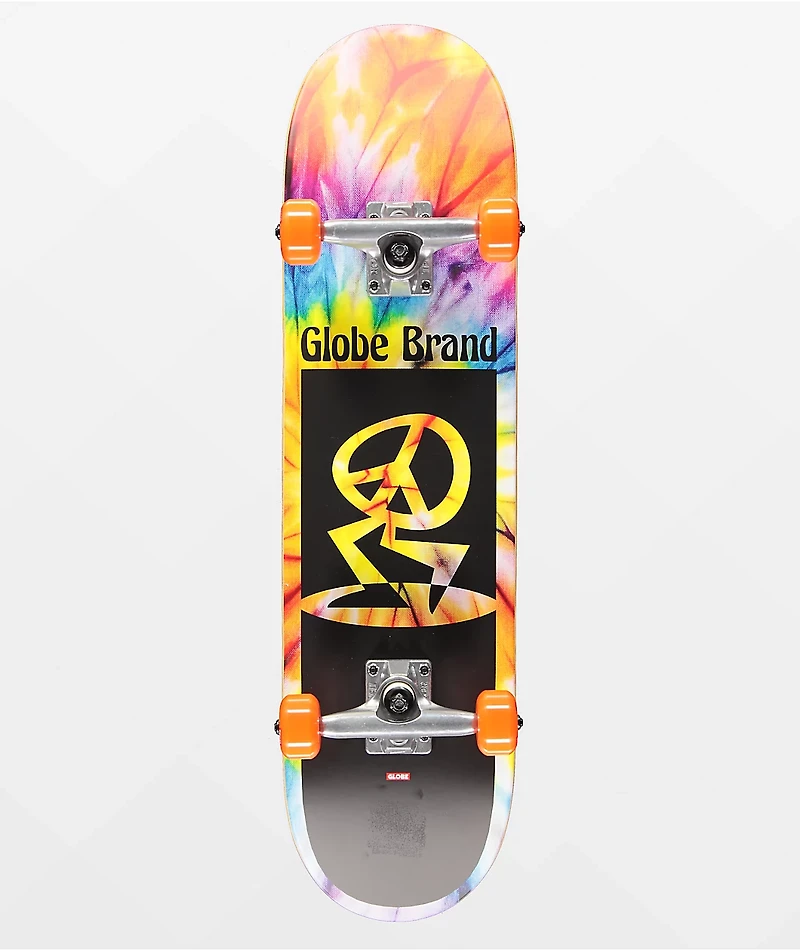 Globe Peace Man 7.6" Mid Skateboard Complete