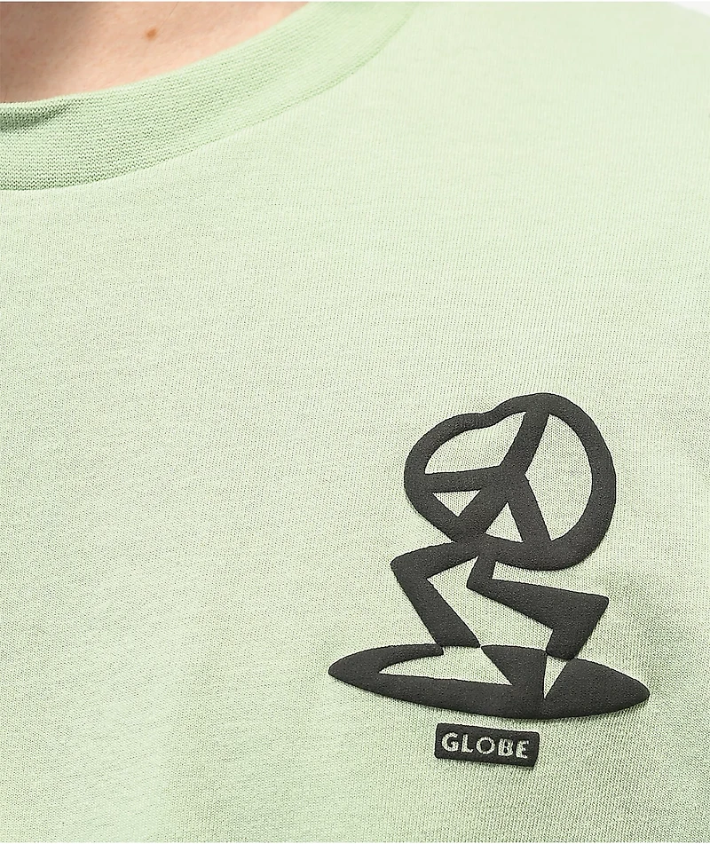 Globe Peace Man Herbal Green T-Shirt