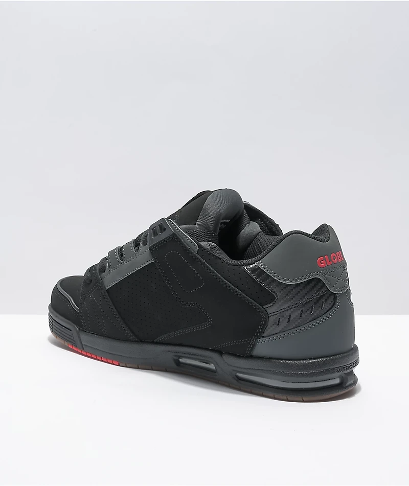 Globe Sabre Black, Charcoal, & Red Skate Shoes