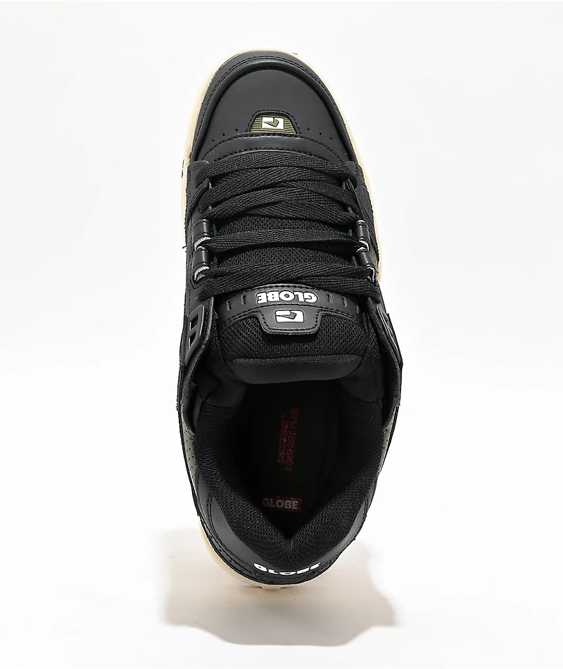 Globe Sabre Black & Combat Green Skate Shoes