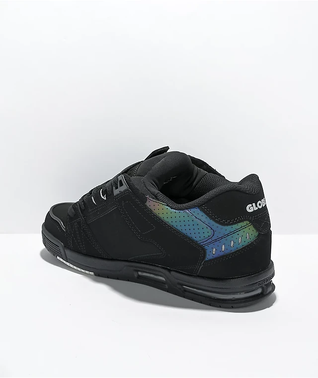 Globe Sabre Black Oil Spill Skate Shoes at CoolSprings Galleria
