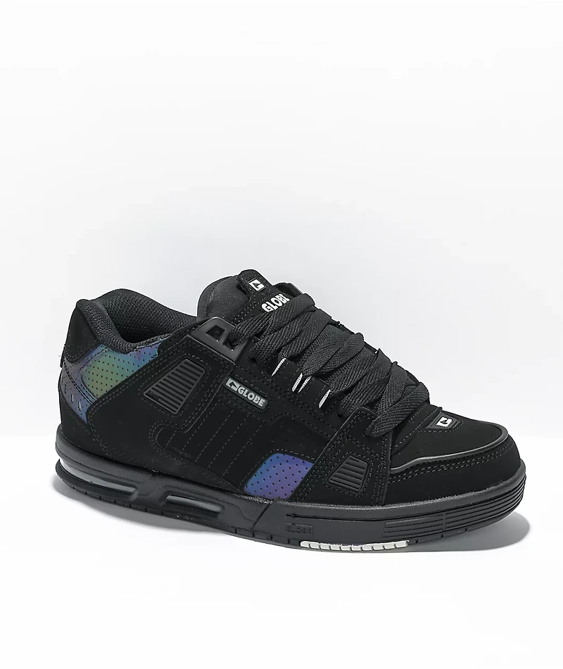 Globe Sabre Black & Oil Spill Skate Shoes