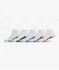 Globe Stealth 5 Pack White Ankle Socks