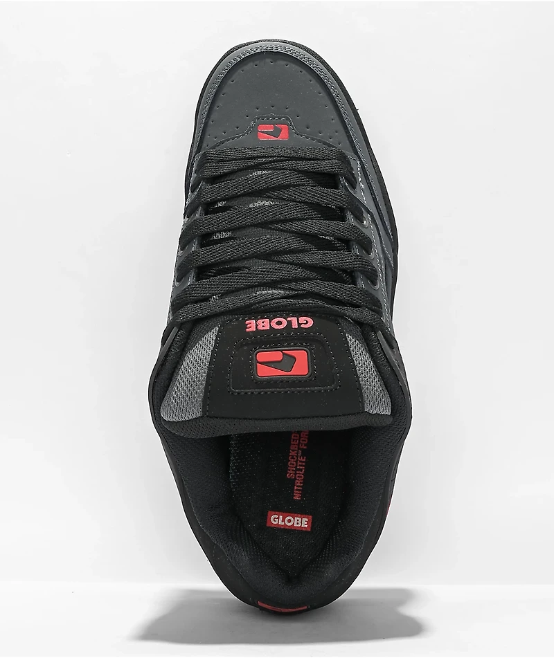 Globe Tilt Black, Grey & Red Skate Shoes