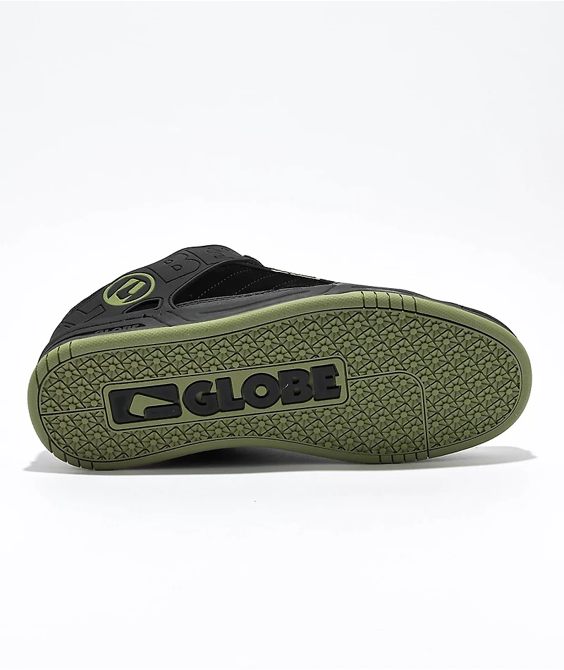 Globe Tilt Black & Olive Skate Shoes