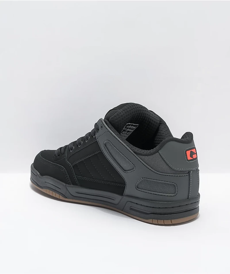 Globe Tilt Black & Orange Split Skate Shoes