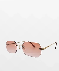 Gold & Pink Gradient Sunglasses