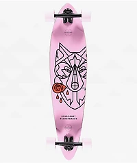 GoldCoast Pink Wolf 38" Pintail Longboard Complete