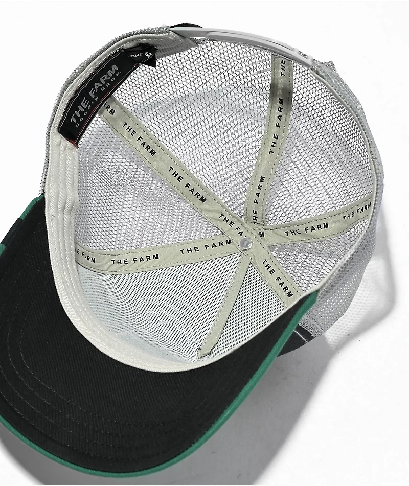Goorin Bros White Tiger Dark Green Trucker Hat