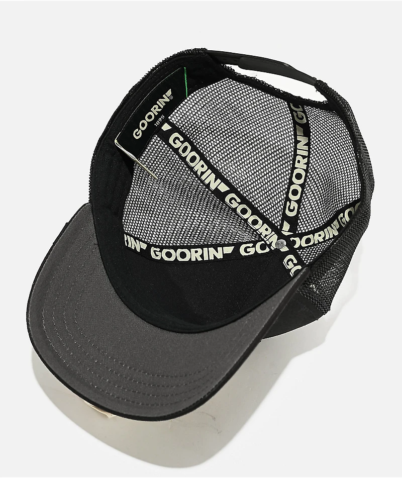 Goorin Bros. Cancelled Skull Black Trucker Hat