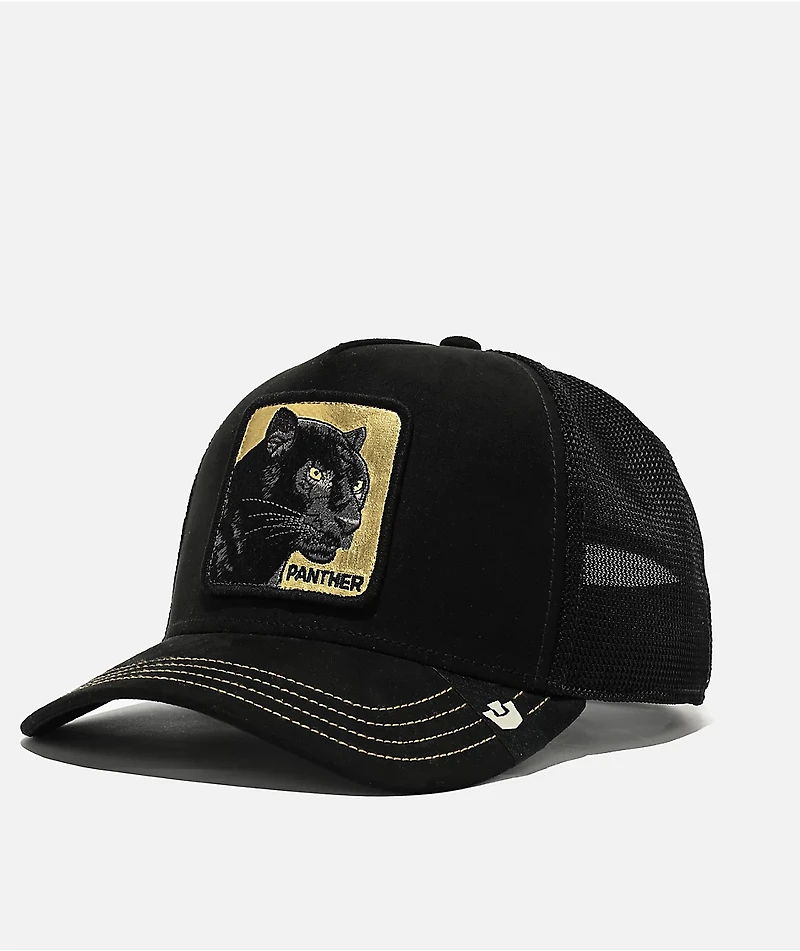 Goorin Bros. Golden Panther Black Trucker Hat