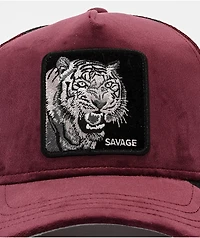 Goorin Bros. Tiger Burgundy Velour Trucker Hat