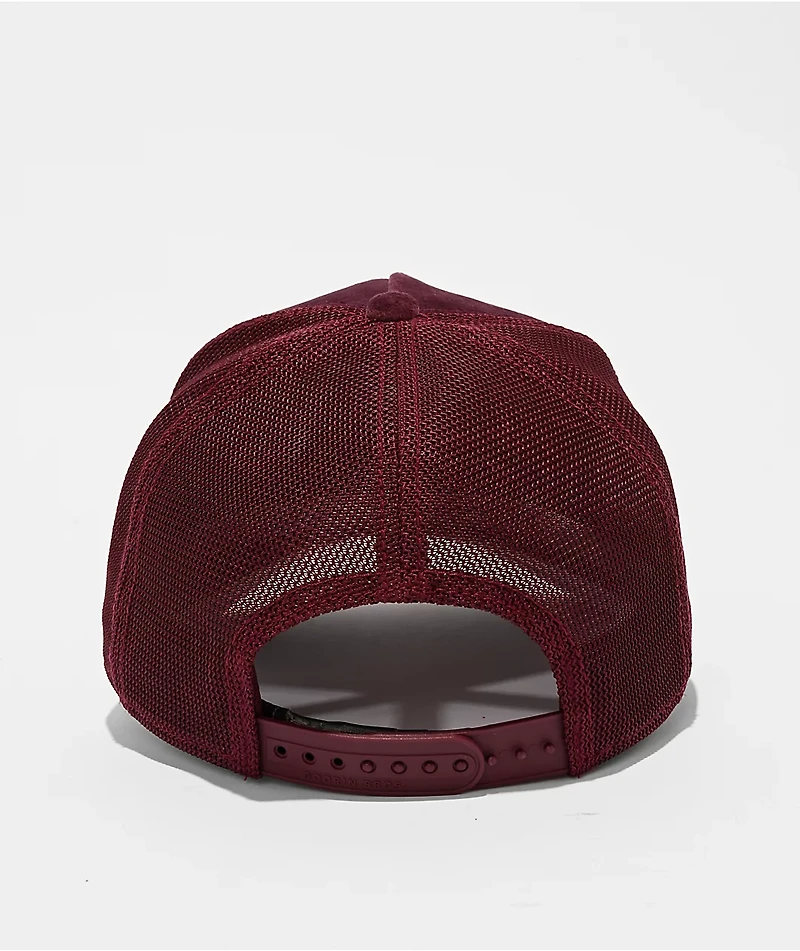 Goorin Bros. Tiger Burgundy Velour Trucker Hat