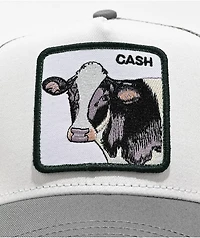 Goorin Cash Cow Grey & White Trucker Hat