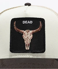 Goorin The Dead Skull Brown Tri-Tone Trucker Hat