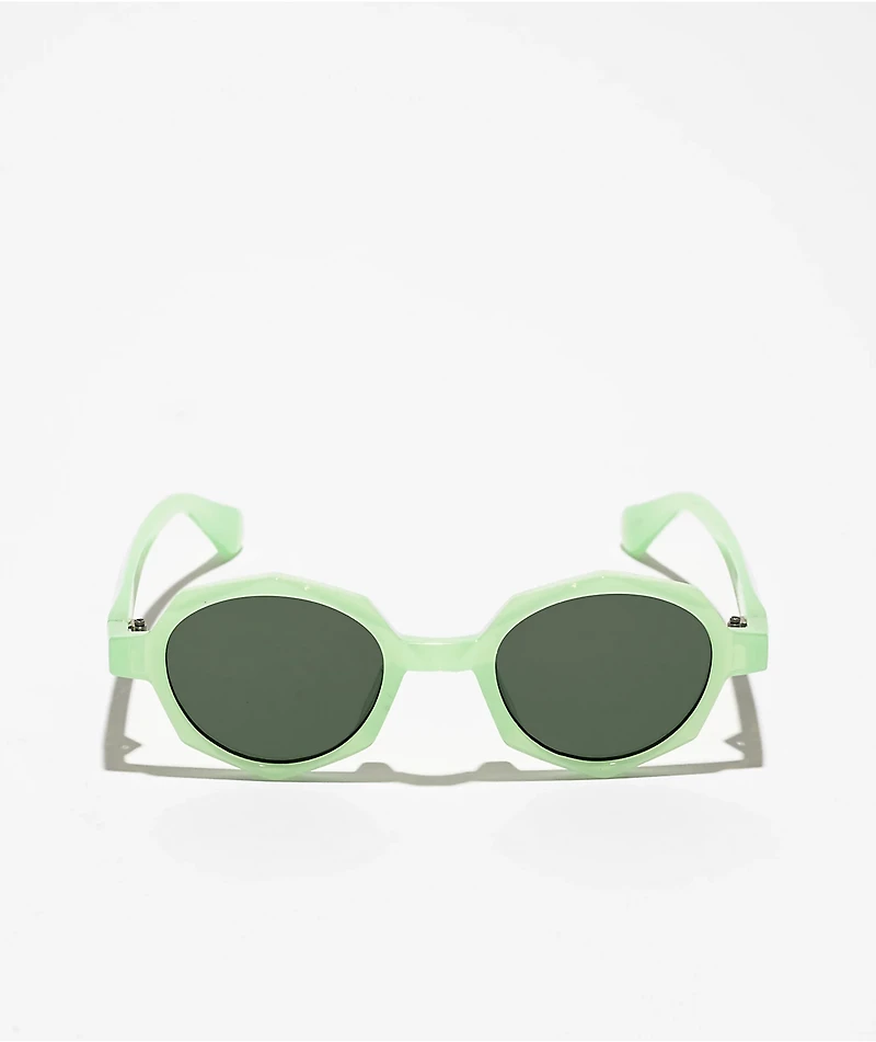 Green Octagon Sunglasses