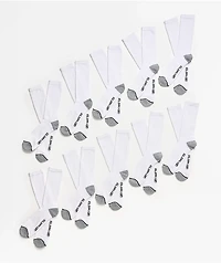 Grey Matter Concepts 10 Pack White Crew Socks