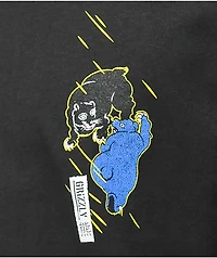 Grizzly Bear Fight Black T-Shirt