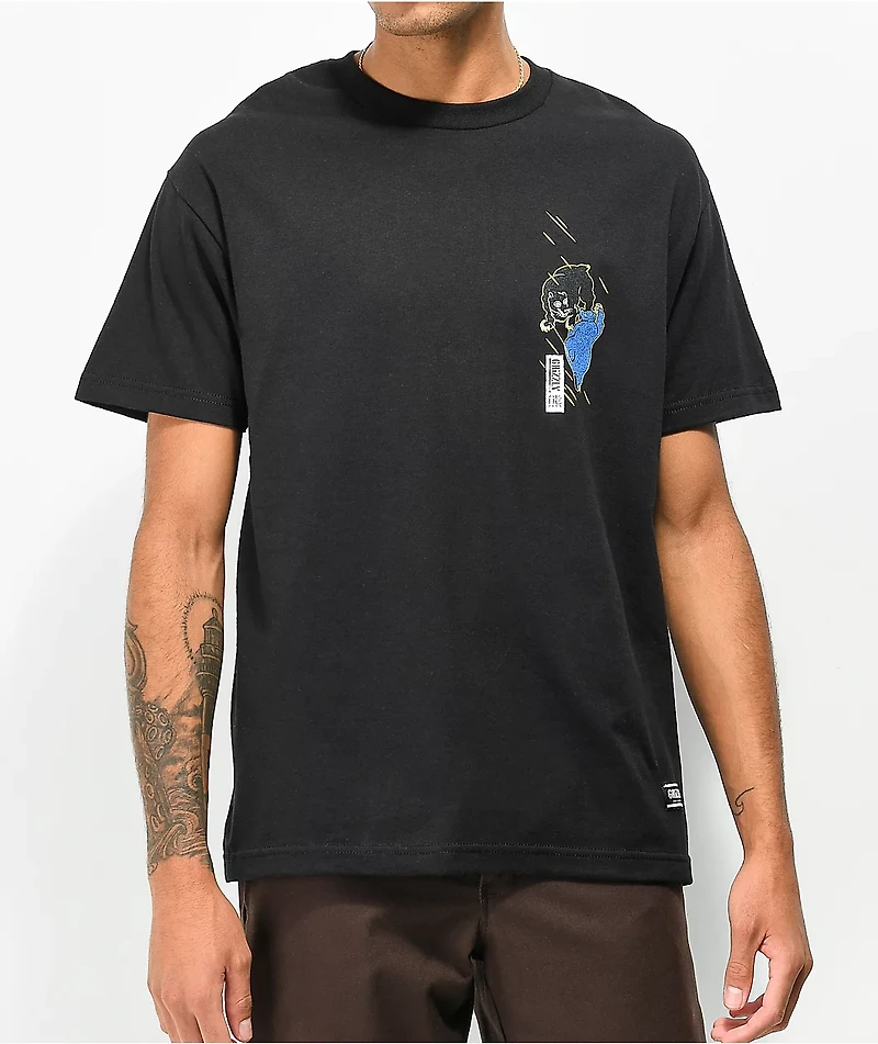 Grizzly Bear Fight Black T-Shirt