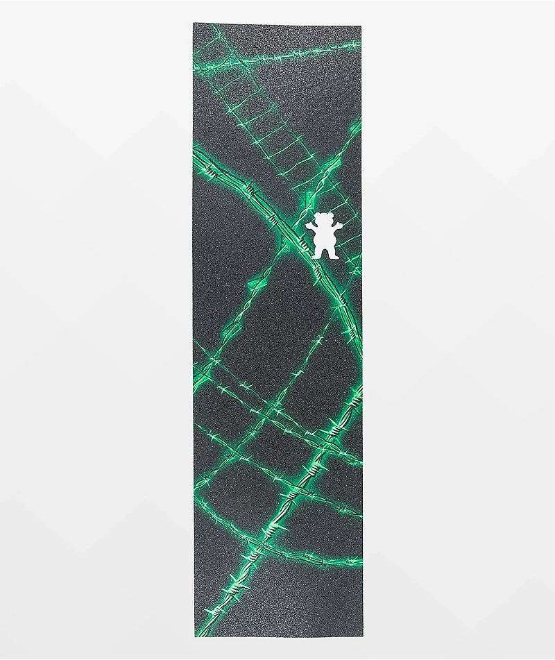 Grizzly Live Wire Black & Green Grip Tape