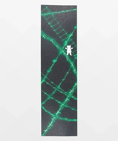 Grizzly Live Wire Black & Green Grip Tape