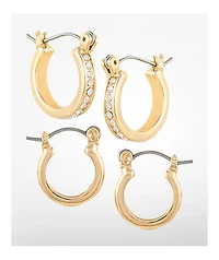 Guess Huggie Interchangeable Gold Earring Box Set
