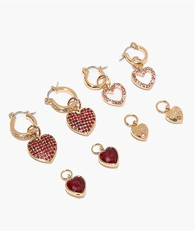 Guess Huggie Interchangeable Gold Earring Box Set