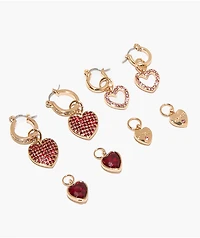 Guess Huggie Interchangeable Gold Earring Box Set