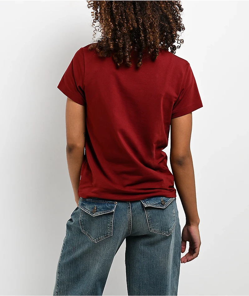 Guess Jeans Cherry Red Regular Fit T-Shirt
