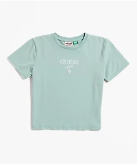 Guess Vintage Baker Light Blue Crop T-Shirt