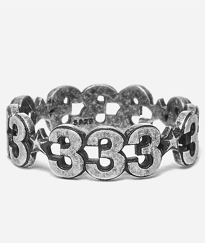 HALF EVIL 333 Star Silver Ring