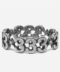 HALF EVIL 333 Star Silver Ring