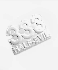 HALF EVIL Logo Silver Pin