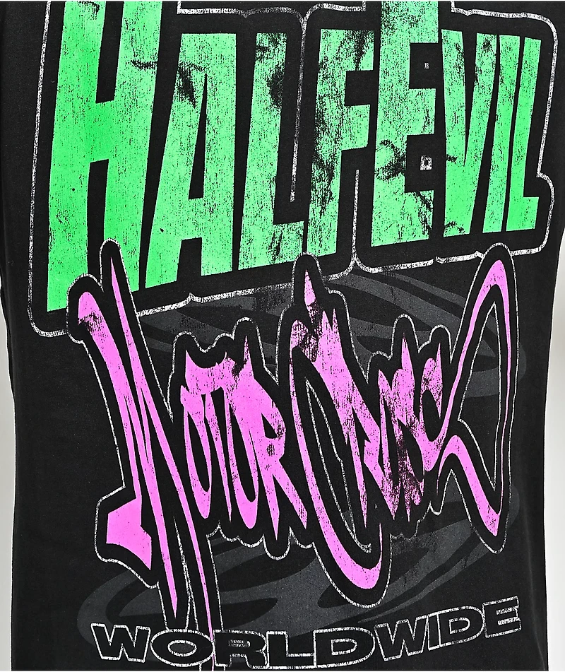 HALF EVIL Motorcross Black Long Sleeve T-Shirt