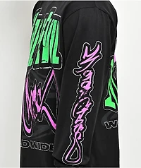 HALF EVIL Motorcross Black Long Sleeve T-Shirt