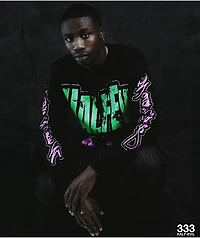 HALF EVIL Motorcross Black Long Sleeve T-Shirt