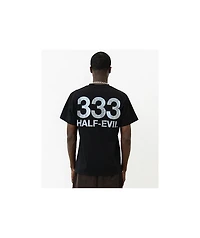 HALF EVIL Rhinestone Logo Black T-Shirt