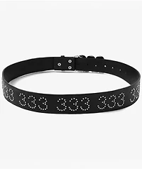 HALF EVIL Studded Logo Black Belt