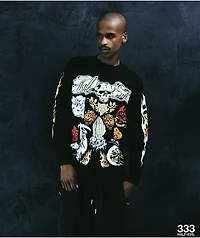 HALF EVIL Tattoo Parlor Black Long Sleeve T-Shirt