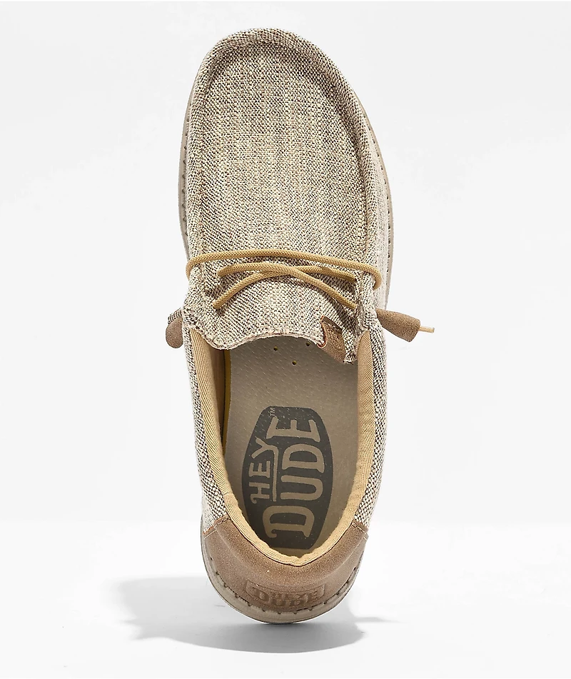 HEYDUDE Wally Ascend Woven Walnut Shoes
