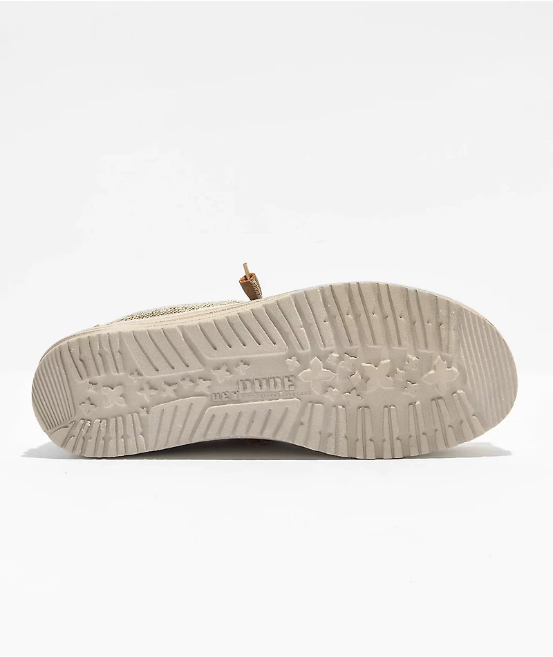 HEYDUDE Wally Ascend Woven Walnut Shoes
