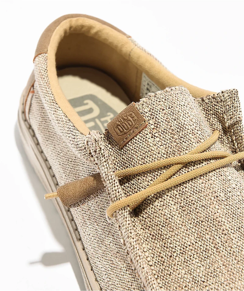 HEYDUDE Wally Ascend Woven Walnut Shoes