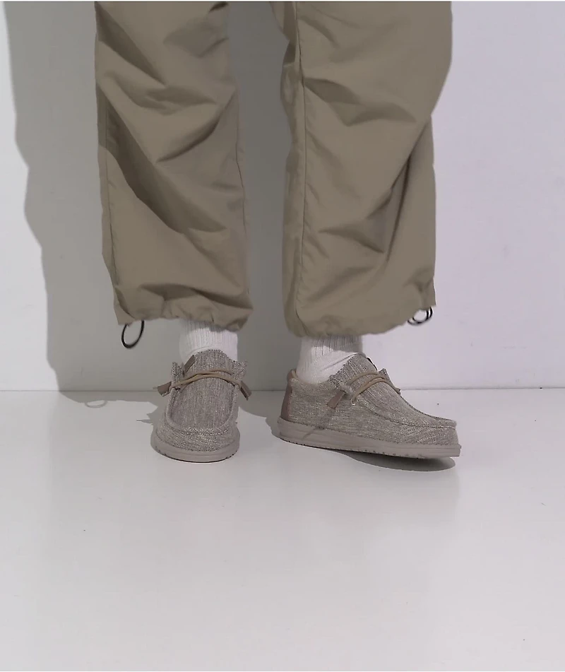 HEYDUDE Wally Ascend Woven Walnut Shoes