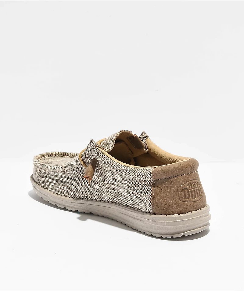 HEYDUDE Wally Ascend Woven Walnut Shoes